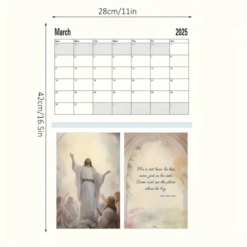 A Year Of Scripture Jesus 2025 Calendar