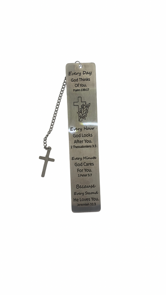 Stainless Steel Bible Verse Bookmark