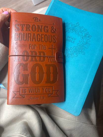 Vintage Joshua 1:9 Journal